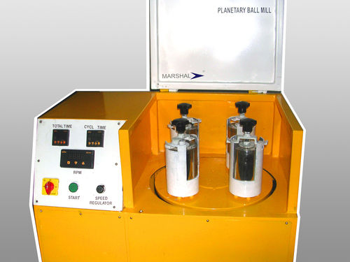 Planetary Ball Mill - Four Station, High Energy Pulverization for Nanomaterial Production , Vibration-Free Operation with Digital Timer