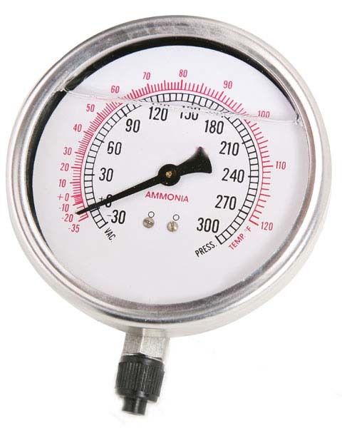 Ammonia Pressure Gauges - High-Grade Raw Material, Designed for Precision Monitoring