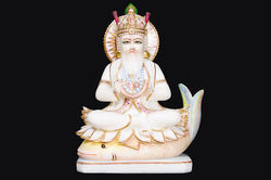 Marble Jhulelal Statue