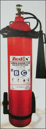 Carbon Dioxide Type Trolley Mounted Fire Extinguishers