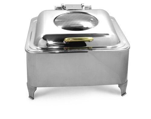 Rectangular Deluxe 2/3rd Size Induction Compatible Chafing Dish (MEC 44GTH)