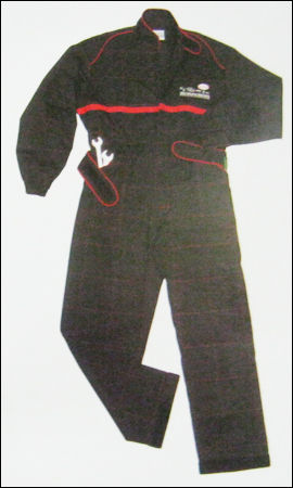 Racing Coveralls With Quilted Style And Embroidery