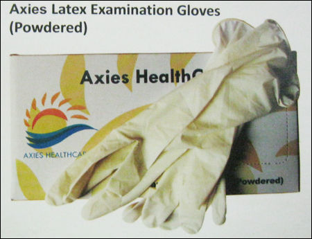  एक्सिस लेटेक्स परीक्षा दस्ताने (पाउडर) 