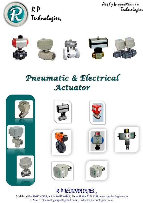 Pneumatic And Electrical Motorized Actuator With Timer