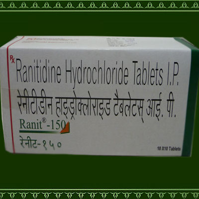  रेनिटिडिन हाइड्रोक्लोराइड टैबलेट 150mg (RANIT-150) 