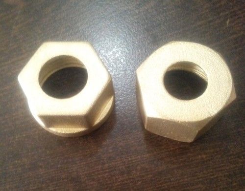 Brass Pressure Die Casting Hex Nut Pipe Connection
