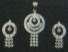 Classic Diamond Pendant Set (AN-PS-025) 1"