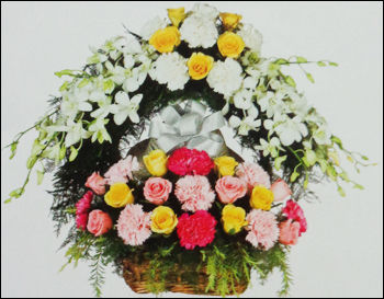 Blue Right Florist Flower Bucket (Rf 110) Service