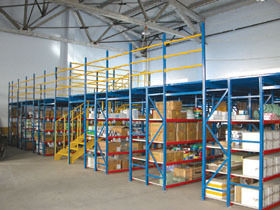 Mezzanine Floor Storage System