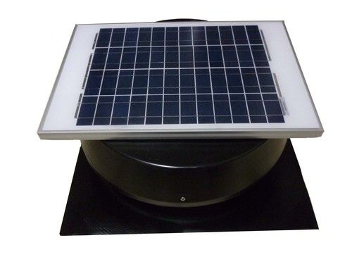 Beige Mounted Solar Attic Fan 25W