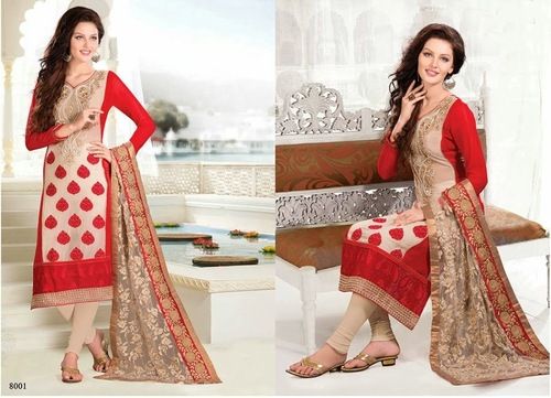 Designer Salwar Kameez Suit Red Color