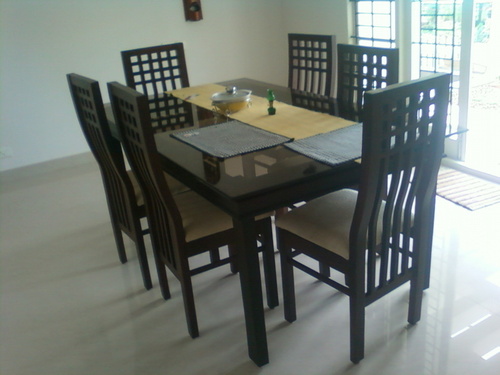 Rose Wood And Teak Wood Dining Table With Chair