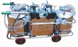 AC Motor Driven Double Cluster Milking Machine