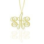 3 Initials Monogram Necklace (Opjmjp03a)