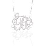 Initials Monogram Necklace (Opjmjp02)