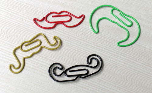 Moustache Profile Clips (Set Of 4)