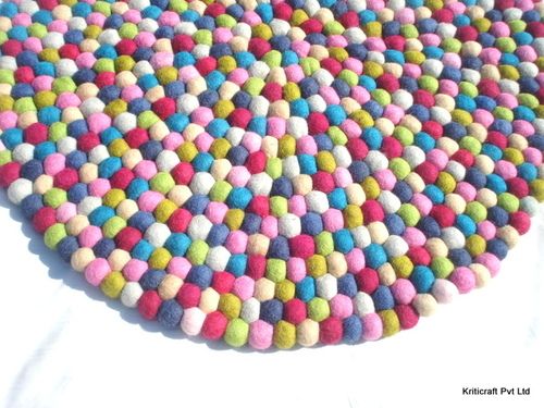 Felt Ball Rug Magic Colour