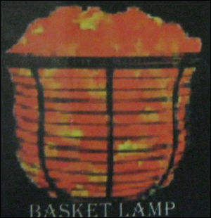 Rock Salt Basket Lamp