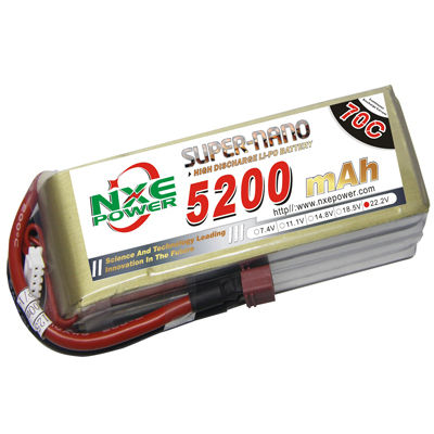 5200mAh 22.2V 6S 70C Lipo battery For RC Helicopter