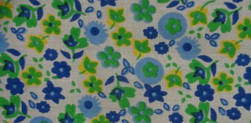 Coloured Cotton Floral Print Fabric