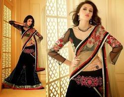 Net Lehenga Style Saree