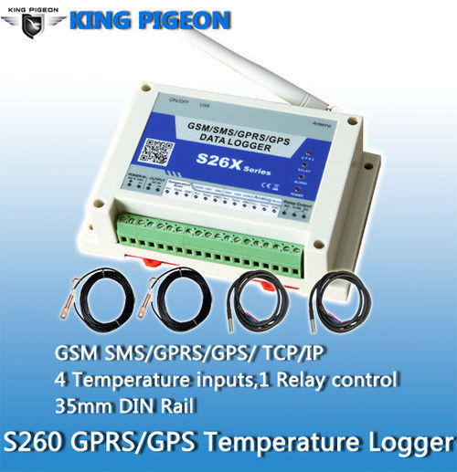 S260 GSM SMS GPRS GPS Temperature Logger