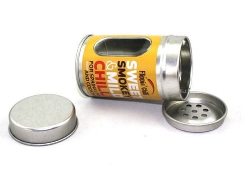 Round Metal Box Spice Shaker Tin With Holes