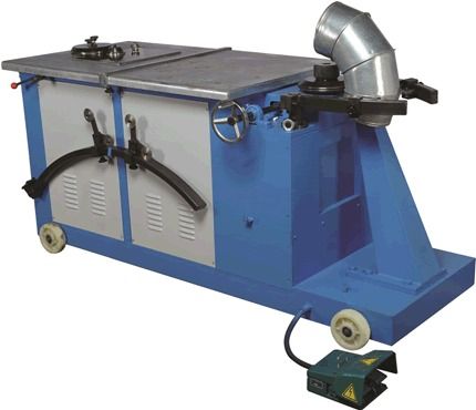 Elbow Making Machine - Galvanized Steel, Diameter Range 125-1000mm, Max Thickness 1.2mm, 380V Motor Power, 750kg Weight - High Precision Elbow Production System