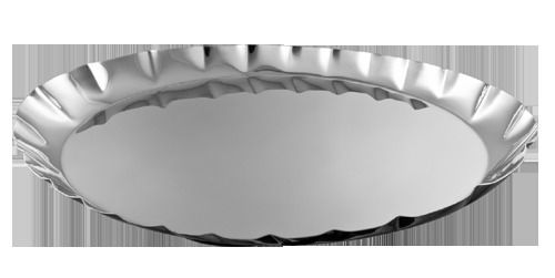 Arttdinox Stainless Steel Mushroom Collection Oval Platter