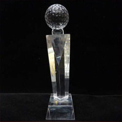 Crystal Golf Ball Acrylic Award
