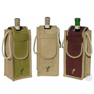 Recyclable Natural Jute Fiber Drink Bottles Bags (K11-J)