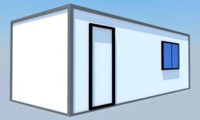 रेडी टू यूज़ स्टील मोबाइल प्रीफ़ैब ऑफ़िस