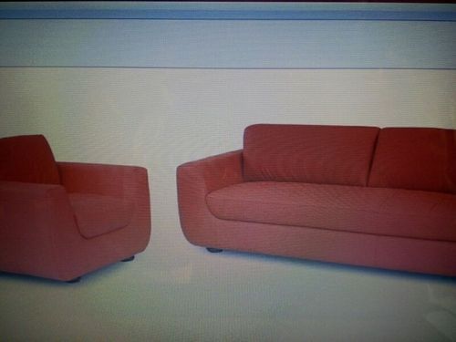 Red Colour Leatherite Sofa Set