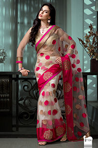 Attractive Jute Net Silk Saree (Soft Net S)