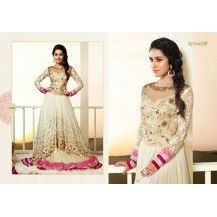 Georgette and Net Semi-Stitched Anarkali Suits