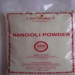 Buy Om Bhakti Rangoli Powder White 500 Gm Pouch Online At Best