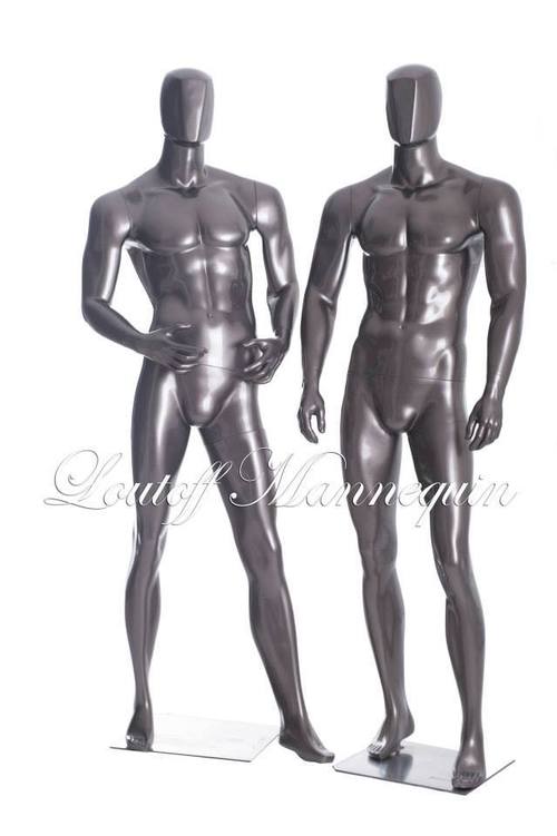 Sliver Coated Full Body Male Mannequins