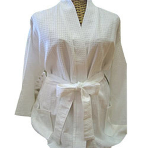 Cotton Waffle Bathrobe - Premium Quality Cotton, Luxurious Comfort, Soft and Absorbent