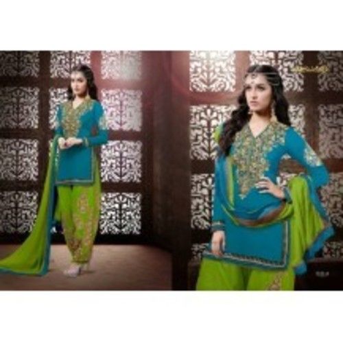 Georgette Semi-stitched Patiala Suits