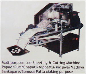 Sheeting and Cutting Machine (Papad / Puri / Chapati)