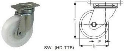 Heavy Duty Pressed Steel Castors Wheel