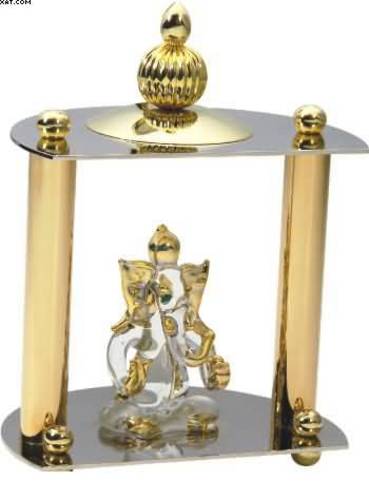 Table Beauty Brass and Crystal Ganesh (179A)