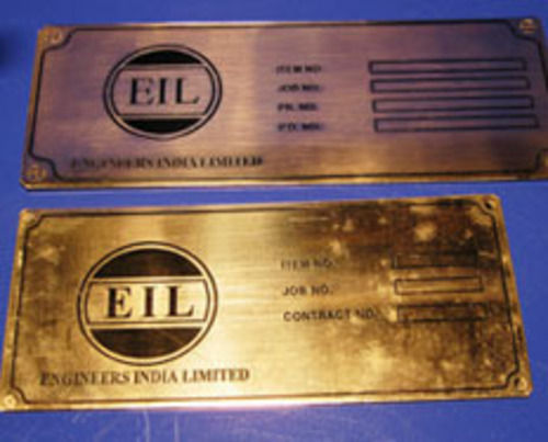 Metallic Name Plate