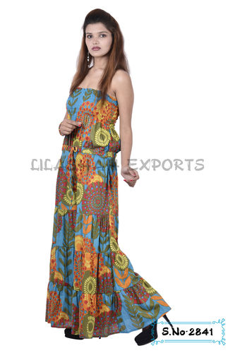 Mix Colours Cotton Printed Jumpsuit