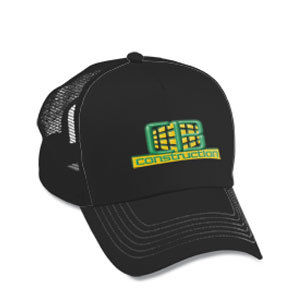 Black Mesh Back Trucker Cap