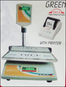 Green Table Top Weighting Machine