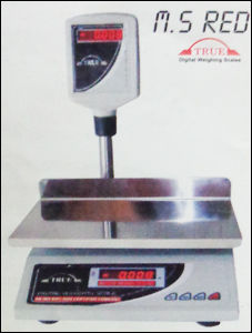 MS Red Table Top Weighing Machine