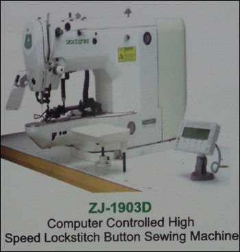 Computer Controlled High Speed Lockstitch Button Sewing Machine (ZJ-1903D)