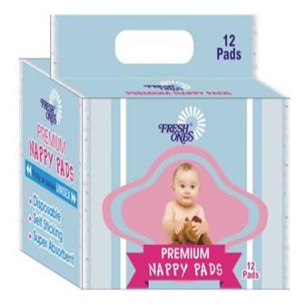 Nappy Pads Premium 12 Pieces X 12 Packs (Tain0033)