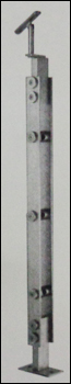 Balustrade (PSH-02) - Stainless Steel, Varied Sizes, Silver Finish | Durable Structure, Sturdy Design, Easy Installation
